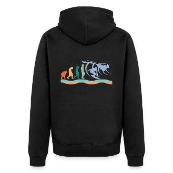 Surfer Sport Vintage Surfer Planche de surf - Veste à capuche bio Premium Unisexe - noir - Dos - Nico (187cm)