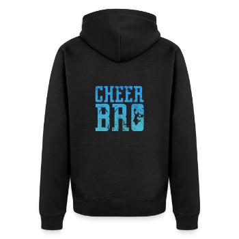 Cheerleader Frère Cheerleading Sister Cadeau - Veste à capuche bio Premium Unisexe - noir - Dos - Nico (187cm)