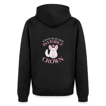 Chinchilla - Veste à capuche bio Premium Unisexe - noir - Dos - Nico (187cm)