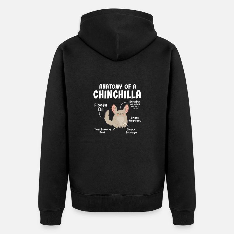 Chinchilla - Veste à capuche bio Premium Unisexe - noir