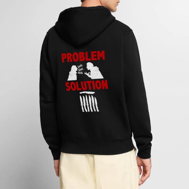 Knife Making Knife Maker Problem Solution Hobby Unisex Premium Bio Zip Hoodie