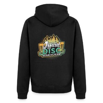 Recherche officielle de disque, Team Frisbee, Golf Disc - Veste à capuche bio Premium Unisexe - noir - Dos - Nico (187cm)