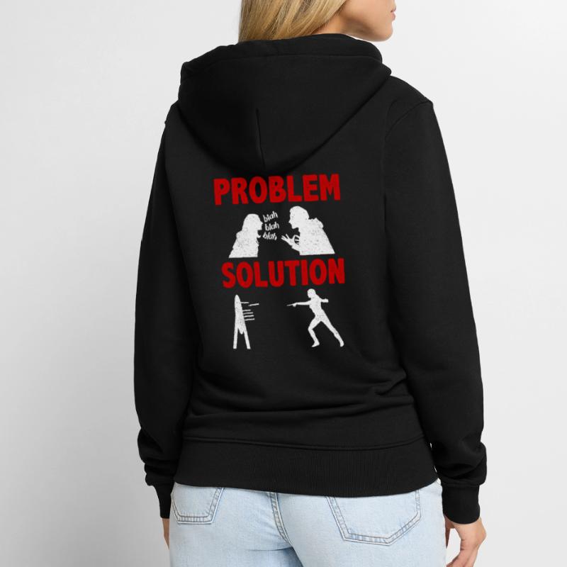 Knife Making Knife Maker Problem Solution Hobby Unisex Premium Bio Zip Hoodie