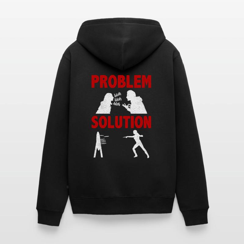 Knife Making Knife Maker Problem Solution Hobby Unisex Premium Bio Zip Hoodie