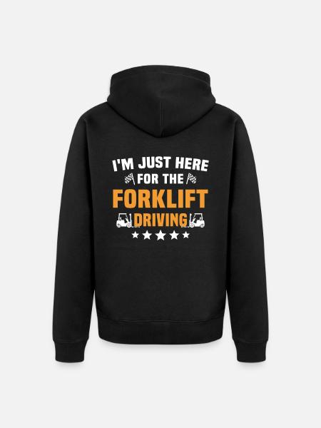 Forklift Forklift - Unisex Premium Organic Zip Hoodie - black