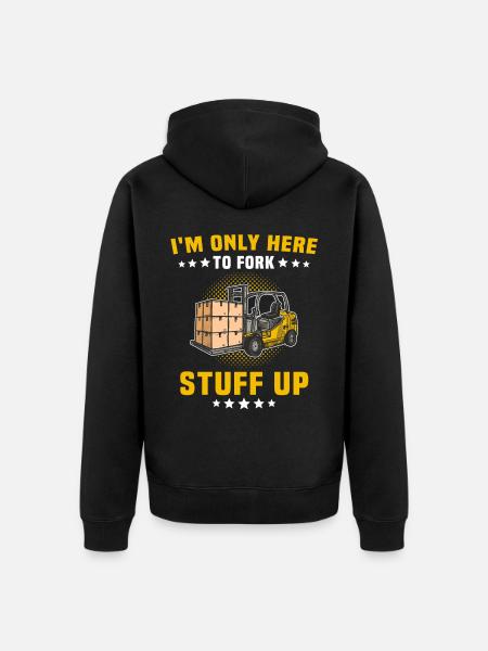 Forklift Forklift - Unisex Premium Organic Zip Hoodie - black