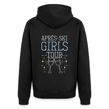 Après-Ski Girls Tour - Veste à capuche bio Premium Unisexe - noir - Dos - Nico (187cm)