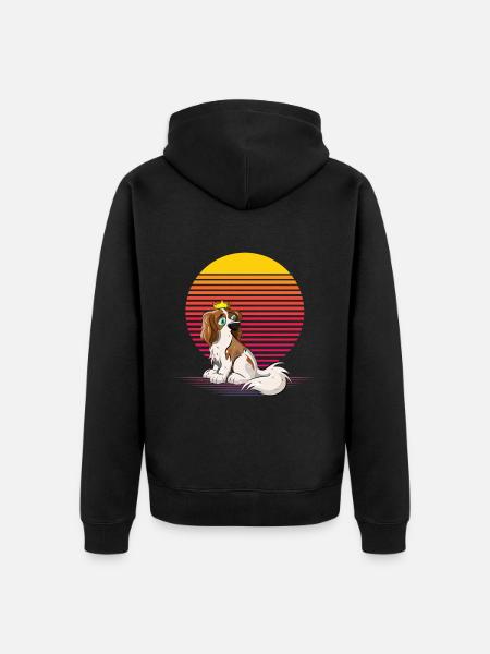 Cavalier Vapor - Unisex Premium Organic Zip Hoodie - black