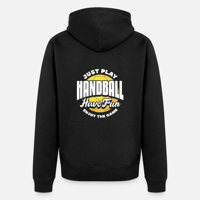 Handball - Veste à capuche bio Premium Unisexe - noir