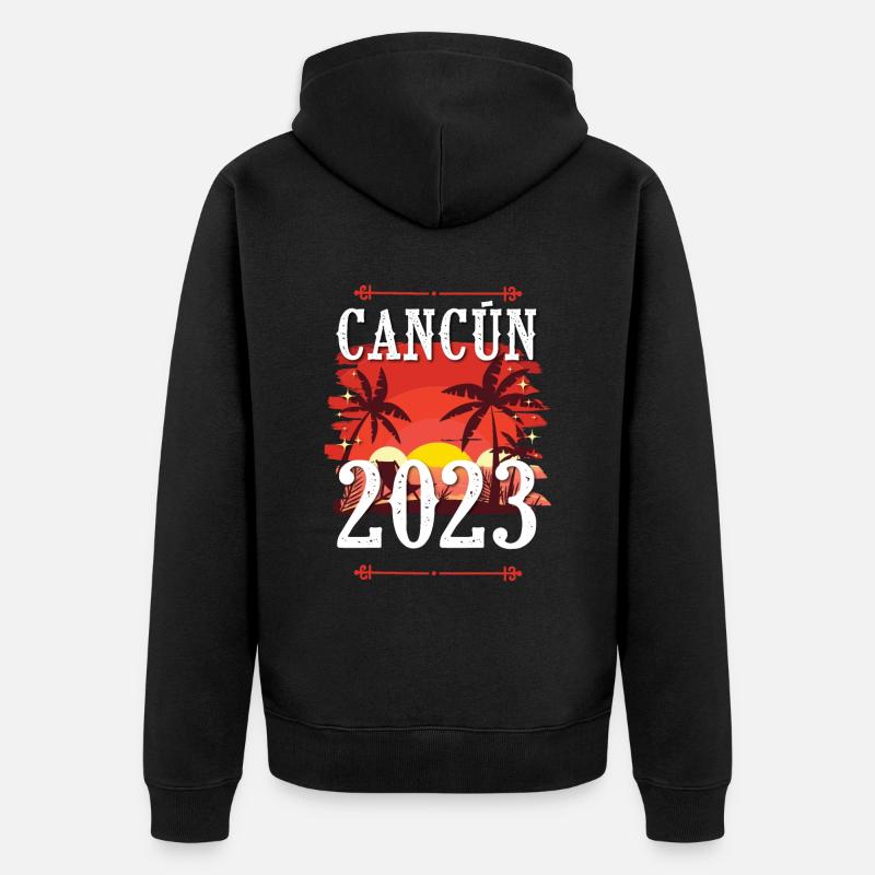 Cancún 2023 - Veste à capuche bio Premium Unisexe - noir