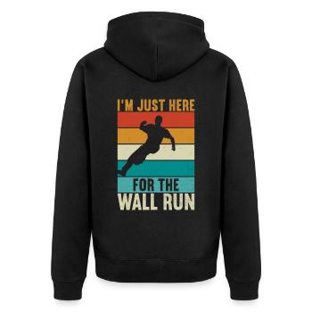 Parkour Freerunning - Veste à capuche bio Premium Unisexe - noir - Dos - Nico (187cm)
