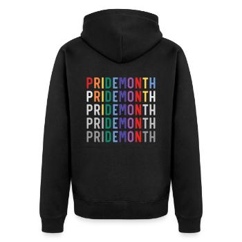 Gay Rights Rainbow Pride Month LGBTQ Pride Parade - Unisex Premium Organic Zip Hoodie - black - Back - Nico (187cm)
