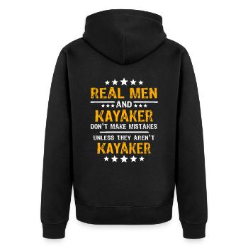 Kayakiste Kayak Kayak - Veste à capuche bio Premium Unisexe - noir - Dos - Nico (187cm)