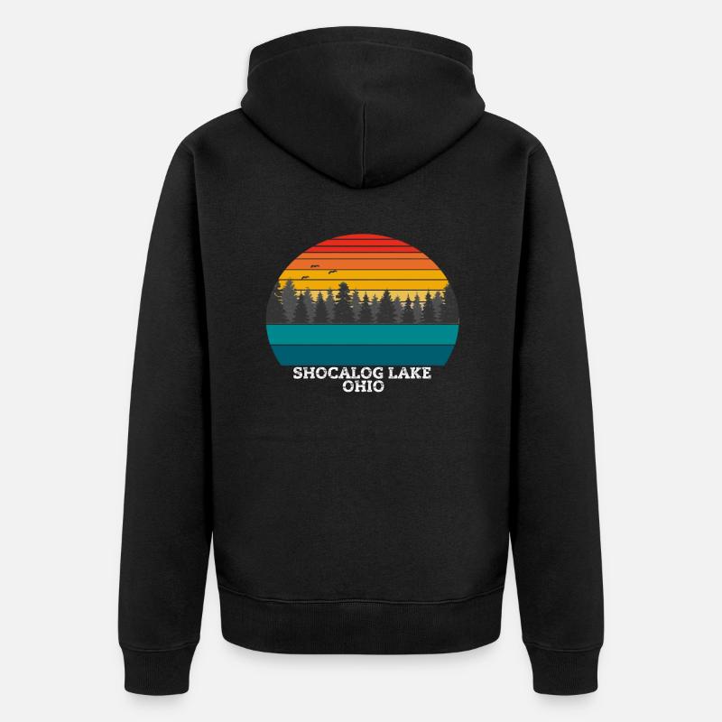 Lac Shocalog Ohio - Veste à capuche bio Premium Unisexe - noir