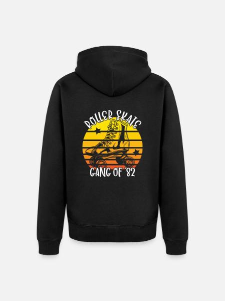 Rollschuhfahrer Rollerskates Rollschuh Gang 1982 - Unisex Premium Bio Zip Hoodie - Schwarz