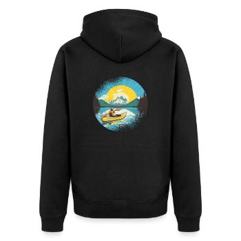 KAYAKS CANOË RAFTING BATEAU Kayak Pagayer - Veste à capuche bio Premium Unisexe - noir - Dos - Nico (187cm)