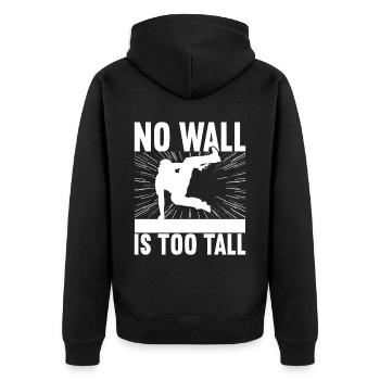 Parkour Freerunning - Veste à capuche bio Premium Unisexe - noir - Dos - Nico (187cm)