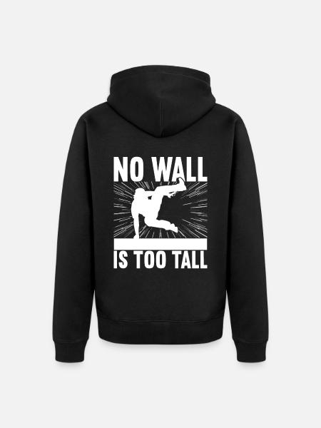 Parkour Freerunning - Unisex Premium Organic Zip Hoodie - black