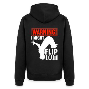 Parkour Freerunning - Veste à capuche bio Premium Unisexe - noir - Dos - Nico (187cm)
