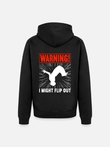 Parkour Freerunning - Unisex Premium Organic Zip Hoodie - black