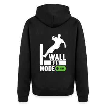 Parkour Freerunning - Veste à capuche bio Premium Unisexe - noir - Dos - Nico (187cm)