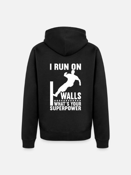 Parkour Freerunning - Unisex Premium Organic Zip Hoodie - black