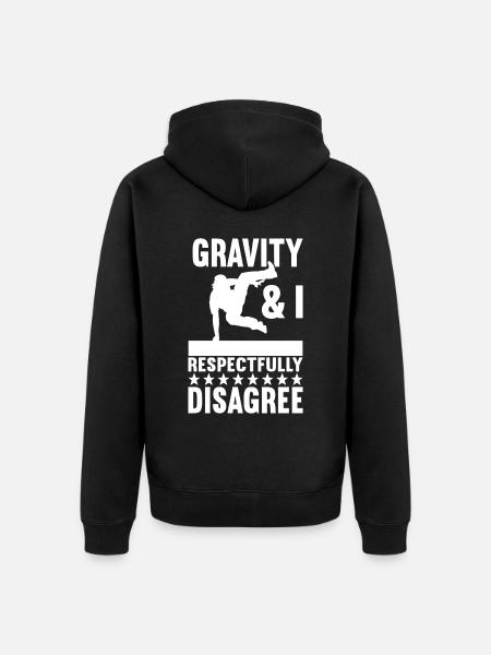 Parkour Freerunning - Unisex Premium Organic Zip Hoodie - black