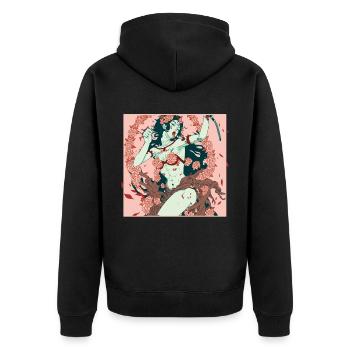 Kali Déesse de la Mort et du Temps Divinité Hindoue Mytholo - Veste à capuche bio Premium Unisexe - noir - Dos - Nico (187cm)