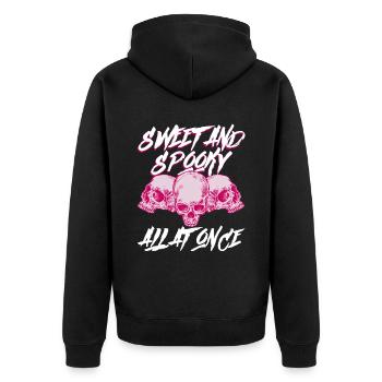 Cute and scary at the same time - Bubble Goth Perky Goth - Unisex Premium Organic Zip Hoodie - black - Back - Nico (187cm)