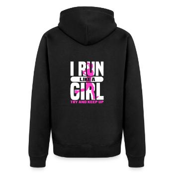 Courir - Veste à capuche bio Premium Unisexe - noir - Dos - Nico (187cm)