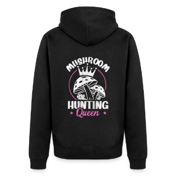 Chasse aux champignons Reine butinante Chasse aux champignons - Veste à capuche bio Premium Unisexe - noir - Dos - Nico (187cm)