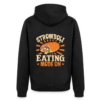 Stromboli Mode Manger On - Stromboli - Veste à capuche bio Premium Unisexe - noir - Dos - Nico (187cm)