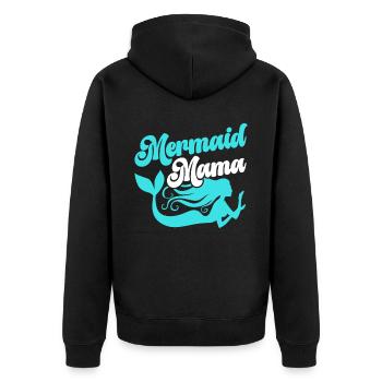 Mermaid Security Meilleure maman de tous les temps Fête des mères Sirène - Veste à capuche bio Premium Unisexe - noir - Dos - Nico (187cm)