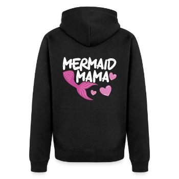Mermaid Security Meilleure maman de tous les temps Fête des mères Sirène - Veste à capuche bio Premium Unisexe - noir - Dos - Nico (187cm)