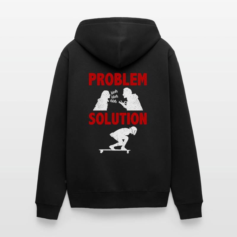 Long Boarding Long Board Surfing Problem Solution Unisex Premium Bio Zip Hoodie