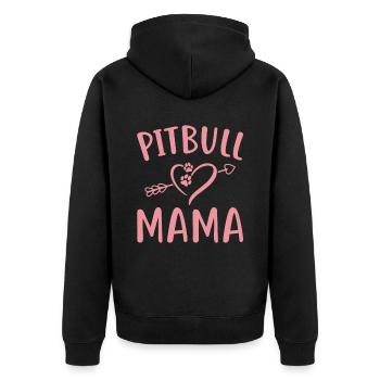 Pitbull Mama - Veste à capuche bio Premium Unisexe - noir - Dos - Nico (187cm)