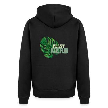 Plantes Nerd - Veste à capuche bio Premium Unisexe - noir - Dos - Nico (187cm)
