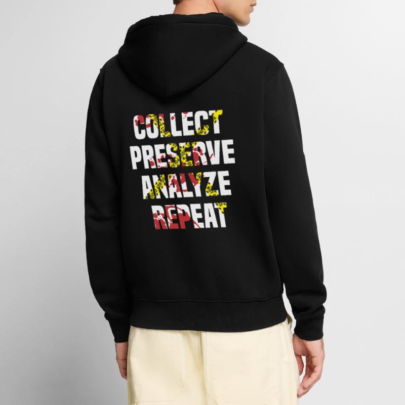 Forensic Scientist Forensic Forensic Science Unisex Premium Organic Zip Hoodie