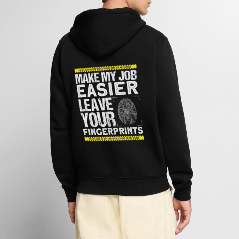 Forensic Scientist Forensic Forensic Science Unisex Premium Organic Zip Hoodie
