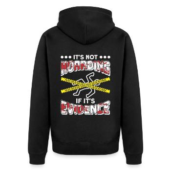 Forensic Scientist Forensic Forensic Science - Unisex Premium Organic Zip Hoodie - black - Back - Nico (187cm)