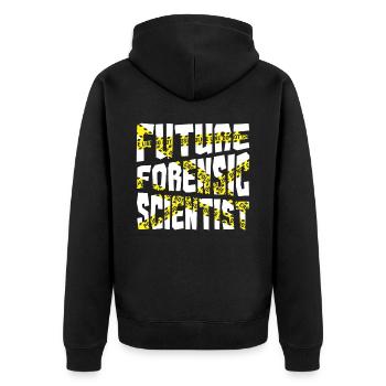 Criminalistique Criminalistique - Veste à capuche bio Premium Unisexe - noir - Dos - Nico (187cm)