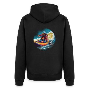 KAYAKS CANOË RAFTING BATEAU Kayak - Veste à capuche bio Premium Unisexe - noir - Dos - Nico (187cm)