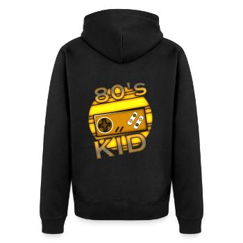 Gamer Gaming 80s - Veste à capuche bio Premium Unisexe - noir - Dos - Nico (187cm)