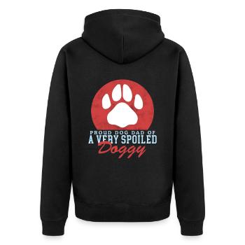 Dog Daddy Master Dogs Dog Owner Cadeau - Veste à capuche bio Premium Unisexe - noir - Dos - Nico (187cm)