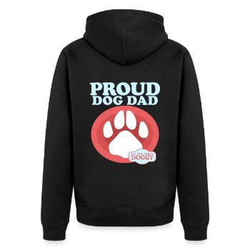 Dog Daddy Dog Owner Master Dog Cadeau - Veste à capuche bio Premium Unisexe - noir - Dos - Nico (187cm)