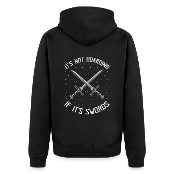 Citation de jeu de rôle pour Larper et Larp - Veste à capuche bio Premium Unisexe - noir - Dos - Nico (187cm)