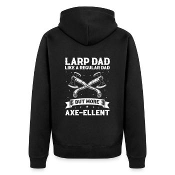 Citation Larper pour les jeux de rôle GN et fantastiques - Veste à capuche bio Premium Unisexe - noir - Dos - Nico (187cm)