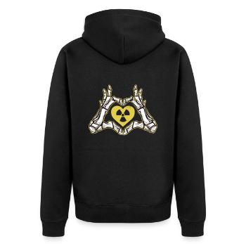 Radiology Radiologist - Unisex Premium Organic Zip Hoodie - black - Back - Nico (187cm)