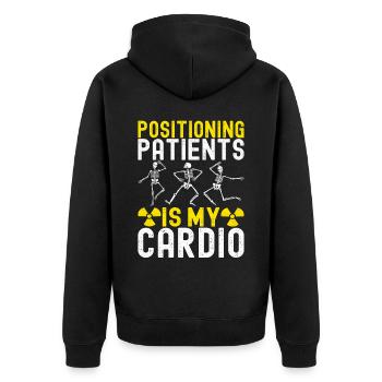 Radiology Radiologist - Unisex Premium Organic Zip Hoodie - black - Back - Nico (187cm)
