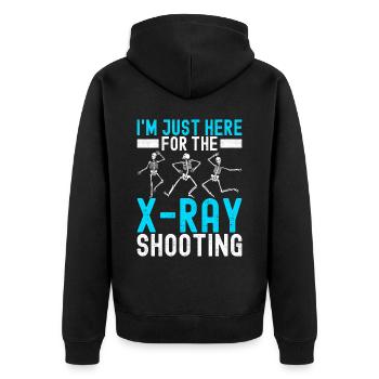 Radiology Radiologist - Unisex Premium Organic Zip Hoodie - black - Back - Nico (187cm)